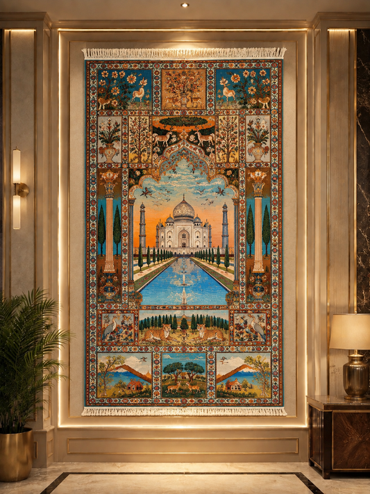 award-winning-ornate-taj-mahal-kashmir-silk-hand-knotted-carpet