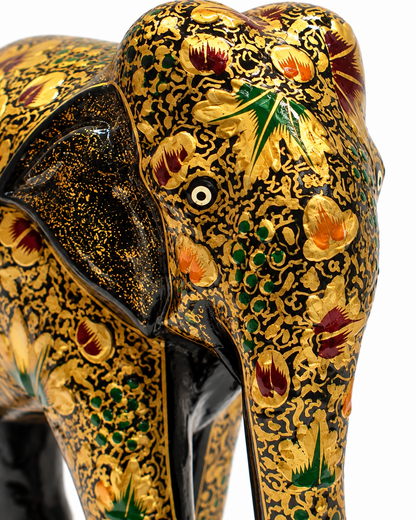  black-gold-chinar-leaf-handmade-kashmiri-paper-mache-elephant_2