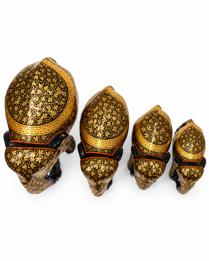 black-gold-floral-handmade-kashmiri-paper-mache-elephant-set-of-4_2