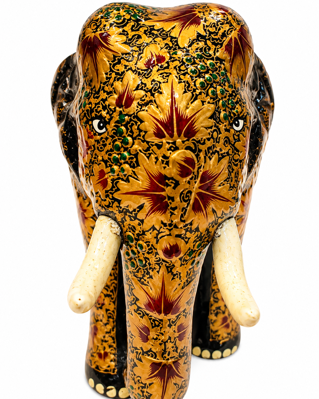 black-gold-tusked-chinar-handmade-kashmiri-paper-mache-elephant_1