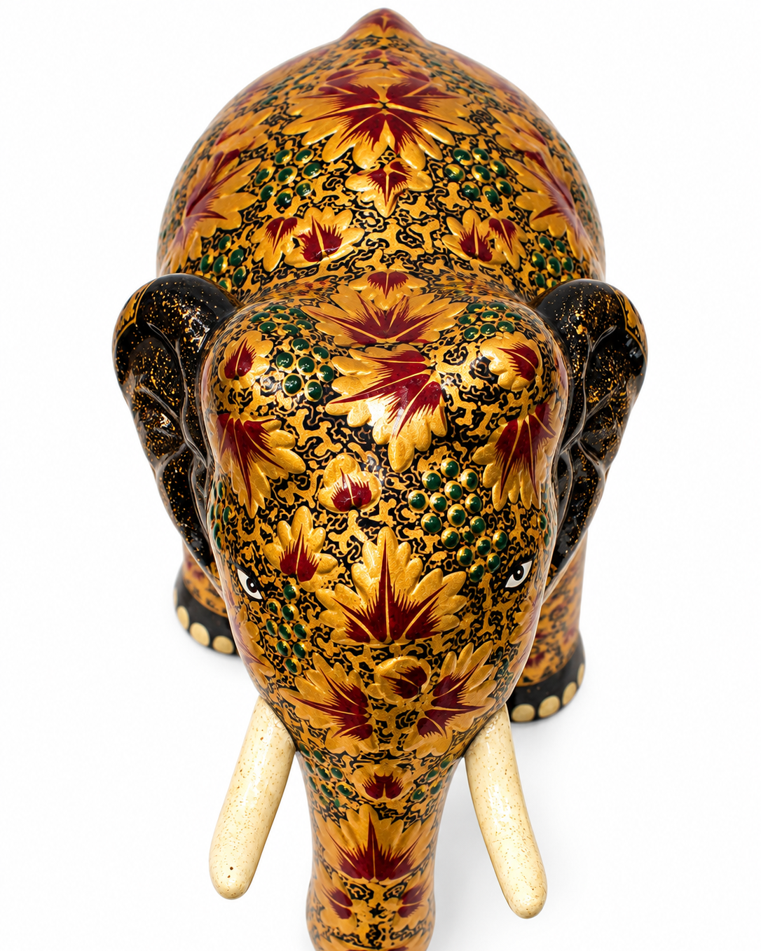 black-gold-tusked-chinar-handmade-kashmiri-paper-mache-elephant_2