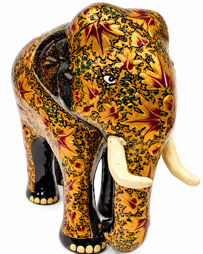 black-gold-tusked-chinar-handmade-kashmiri-paper-mache-elephant_3