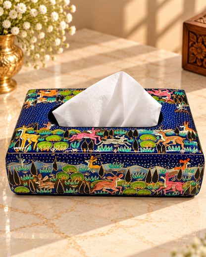 blue-forest-wildlife-handmade-kashmiri-paper-mache-tissue-box
