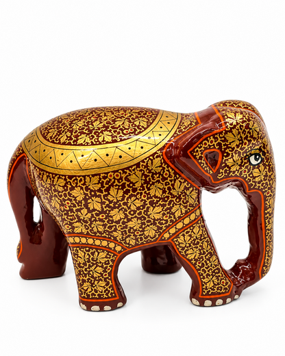 brown-gold-chinar-leaf-handmade-kashmiri-paper-mache-elephant-set-of-3_2
