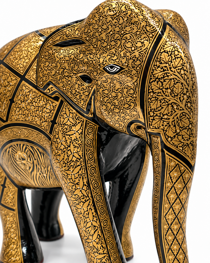  gold-black-floral-handmade-kashmiri-paper-mache-elephant_3