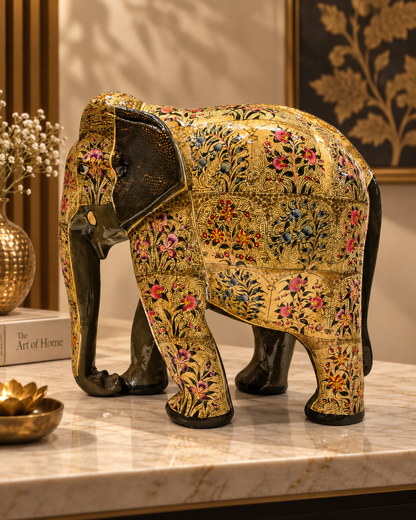 gold-floral-handmade-kashmiri-paper-mache-elephant