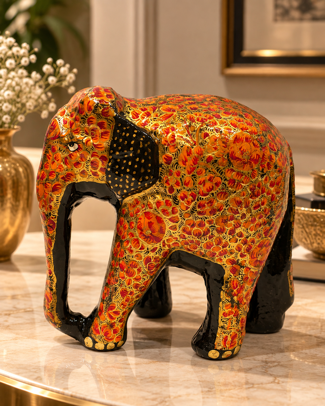 orange-gold-floral-handmade-kashmiri-paper-mache-elephant