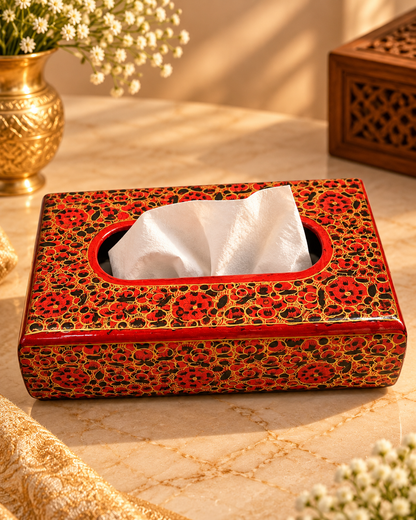 red-gold-floral-handmade-kashmiri-paper-mache-tissue-box