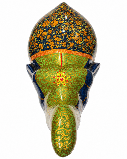 royal-blue-floral-trunk-up-handmade-kashmiri-paper-mache-elephant_4