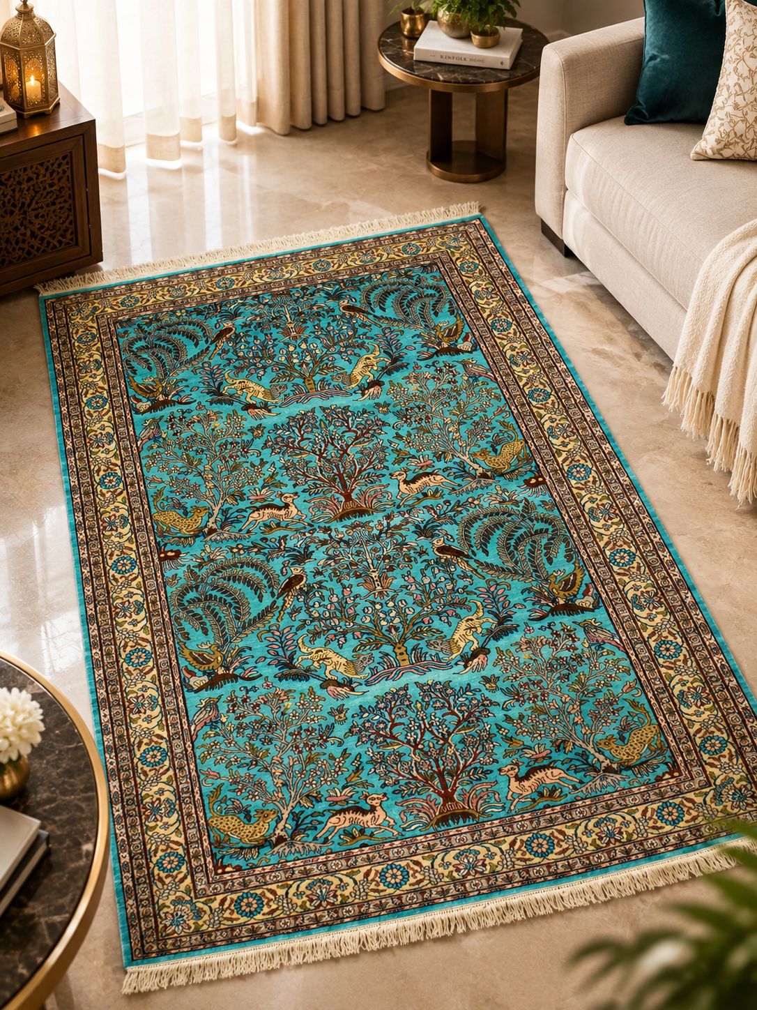 traditional-hunting-kashmiri-silk-hand-knotted-carpet_3